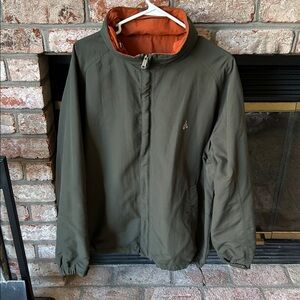 Bean Pole Outdoor Sports Reversible Zip Up Jacket‎  Lightweight /hood  Size L/XL